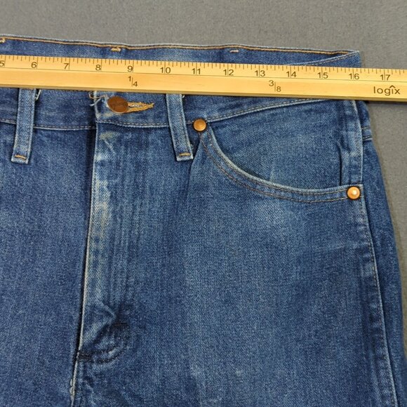 Wrangler Jeans Men's 33x30 Fits 32x26 Blue 936DEN Cowboy Cut Slim Fit Western - Picture 9 of 13